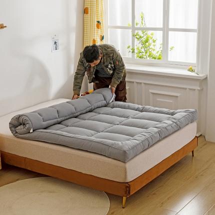 壹张床 2021新款磨毛立体床垫 灰色