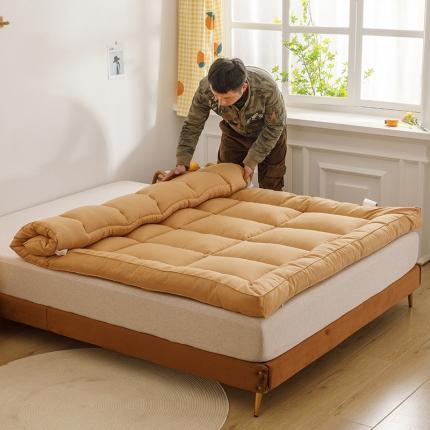 壹张床 2021新款磨毛立体床垫 驼色