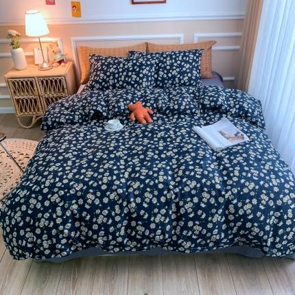 感遇家纺 2020新款全棉亲肤印花四件套三件套-缘冬系列 花间蜜语