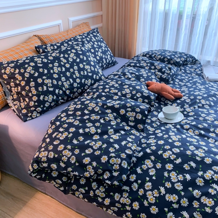 91家纺网 家纺一手货源 找家纺 感遇 2020新款全棉亲肤印花缘冬系列单被套 花间蜜语