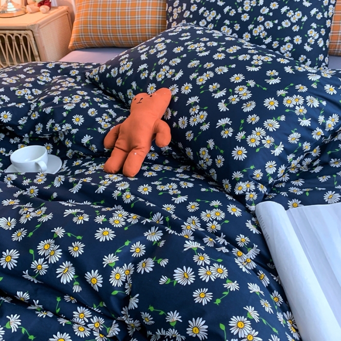 91家纺网 家纺一手货源 找家纺 感遇 2020新款全棉亲肤印花缘冬系列单被套 花间蜜语