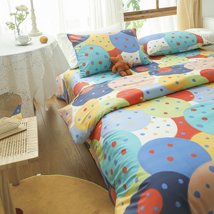 91家纺网 家纺一手货源 找家纺 感遇家纺 2021年春夏新品全棉四件套纯棉三件套 写意人生