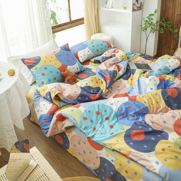 91家纺网 家纺一手货源 找家纺 感遇家纺 2021年春夏新品全棉四件套纯棉三件套 写意人生