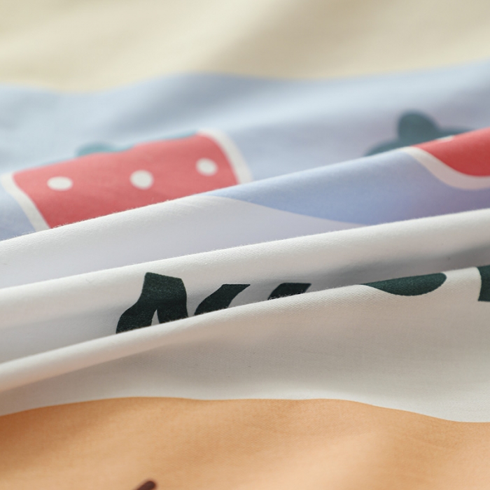 91家纺网 家纺一手货源 找家纺 感遇 2021年春夏新品全棉纯棉单被套 抱抱熊