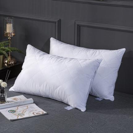 91家纺网 家纺一手货源 找家纺 （总）萌番宝 2021新款全棉大方格低中高羽丝绒枕芯