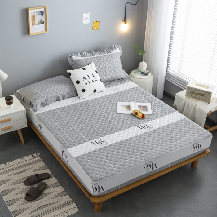 91家纺网 家纺一手货源 找家纺 情煊 2021新款全棉13372夹棉床笠(可定制尺寸) 欧美风情