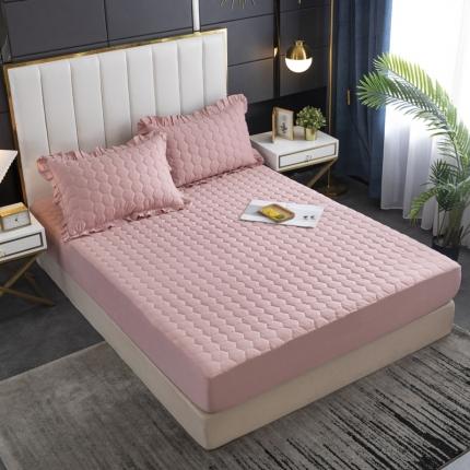 91家纺网 家纺一手货源 找家纺 （总）情煊 2021新款全棉13372夹棉床笠(可定制尺寸)