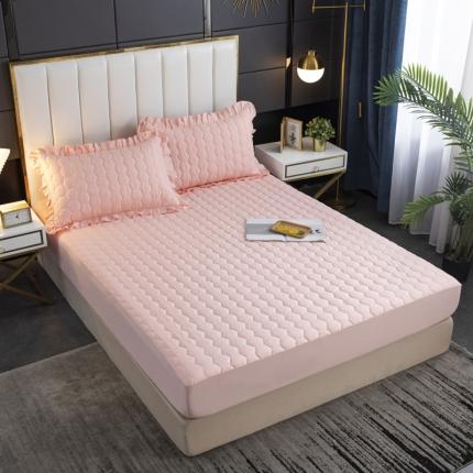 91家纺网 家纺一手货源 找家纺 （总）情煊 2021新款全棉13372夹棉床笠(可定制尺寸)