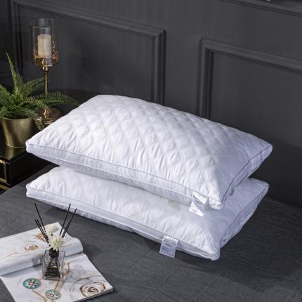 91家纺网 家纺一手货源 找家纺 （总）萌番宝 2021新款全棉立体绗缝低中高羽丝绒枕芯