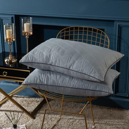 91家纺网 家纺一手货源 找家纺 萌番宝 2021新款磨毛绗绣枕芯 灰色