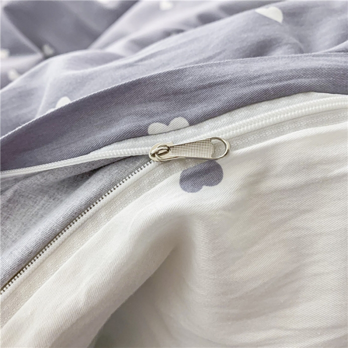 91家纺网 家纺一手货源 找家纺 感遇家纺 2021新款春夏新品全棉单被套 小情调-灰