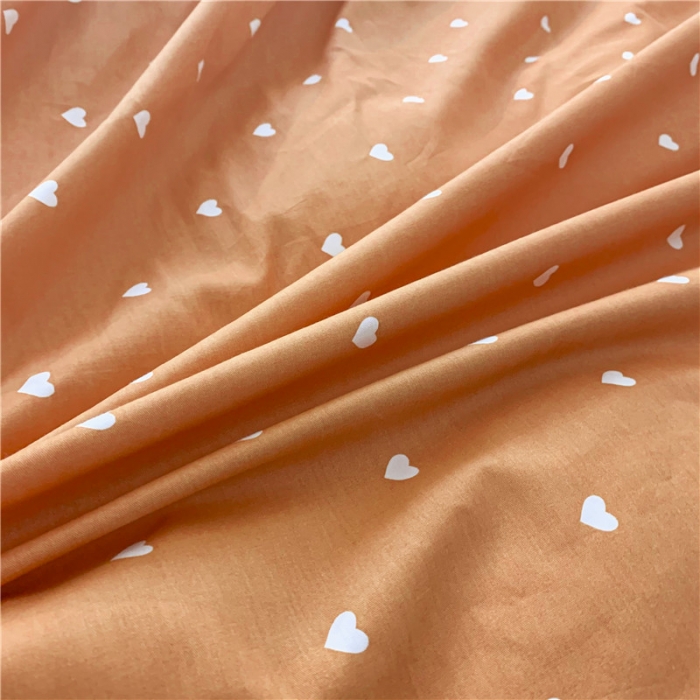 91家纺网 家纺一手货源 找家纺 感遇家纺 2021新款春夏新品全棉单被套 小情调-桔