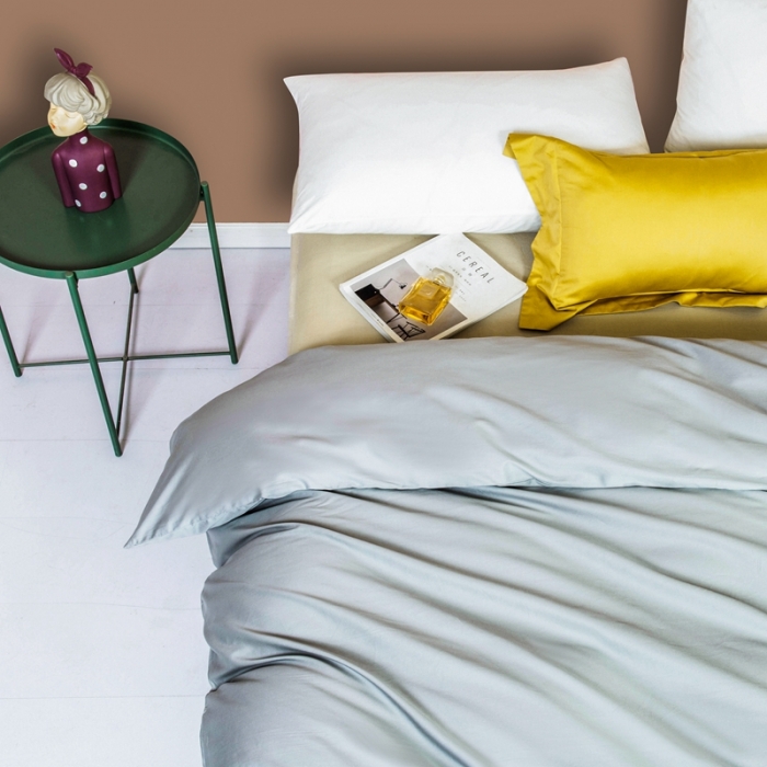 91家纺网 家纺一手货源 找家纺 久典家居 2020新款60S长绒棉被套 暮云灰