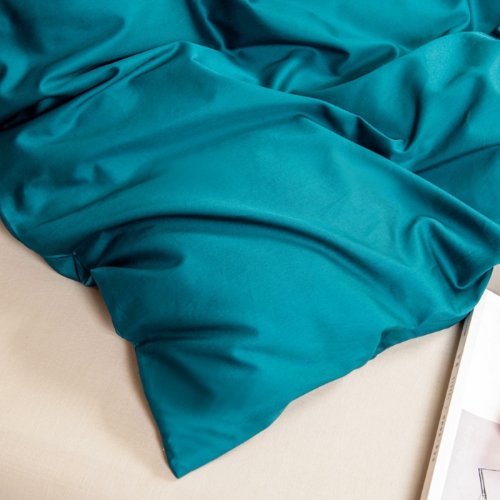 91家纺网 家纺一手货源 找家纺 久典家居 2020新款60S长绒棉被套 松花绿