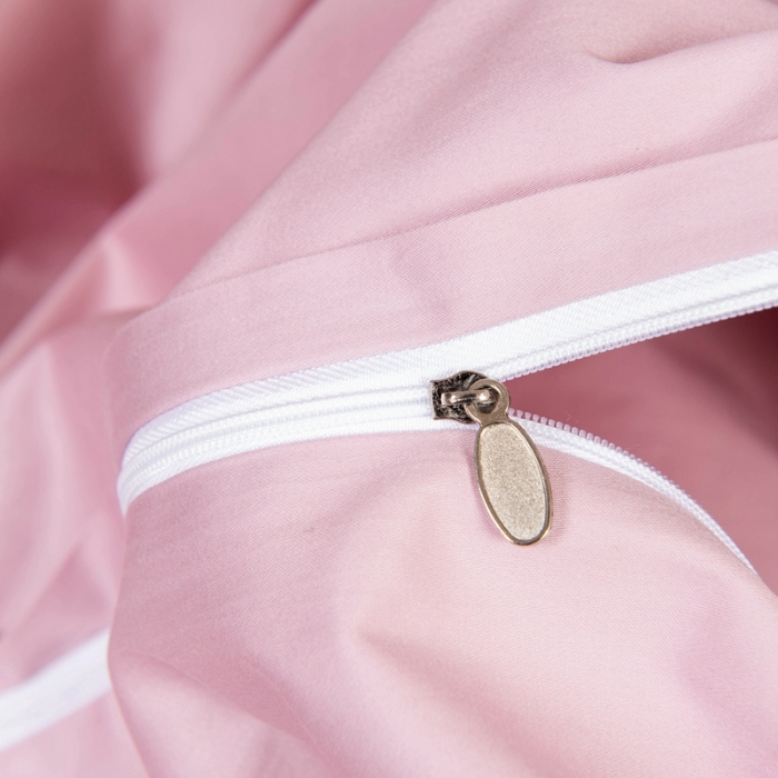 91家纺网 家纺一手货源 找家纺 久典家居 2020新款60S长绒棉被套 烟粉色