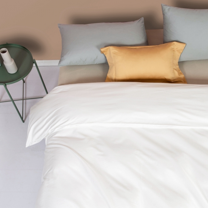 91家纺网 家纺一手货源 找家纺 久典家居 2020新款60S长绒棉被套 珍珠白