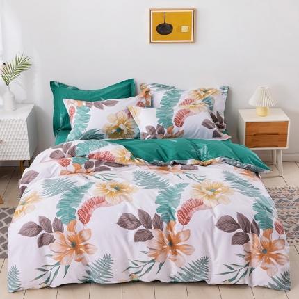 91家纺网 家纺一手货源 找家纺 （总）星期三 2020年秋冬新款全棉13372四件套（加老板微信有会员价）