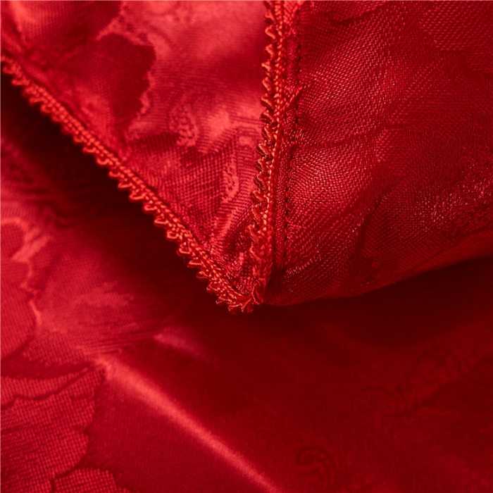 91家纺网 家纺一手货源 找家纺 鑫发 新款牡丹花被夏凉被春秋冬被子礼品被芯大红
