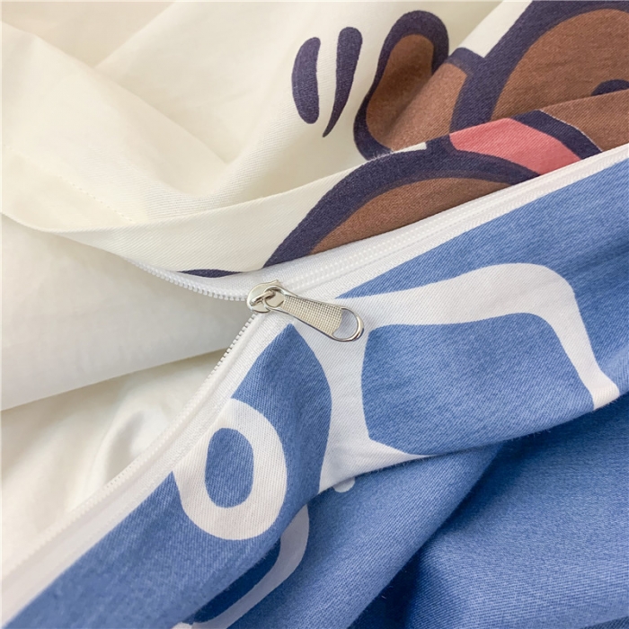 91家纺网 家纺一手货源 找家纺 感遇 2021年春夏新品全棉纯棉单被套 伙伴熊