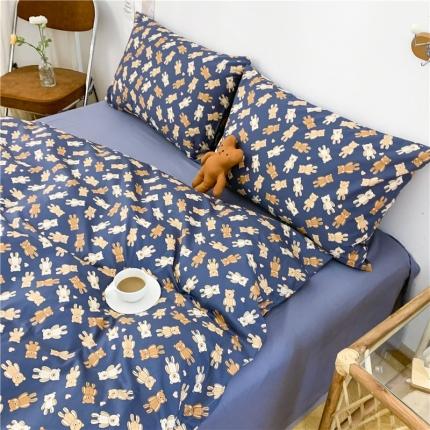 感遇 2021年春夏新品全棉纯棉单被套 迷你熊