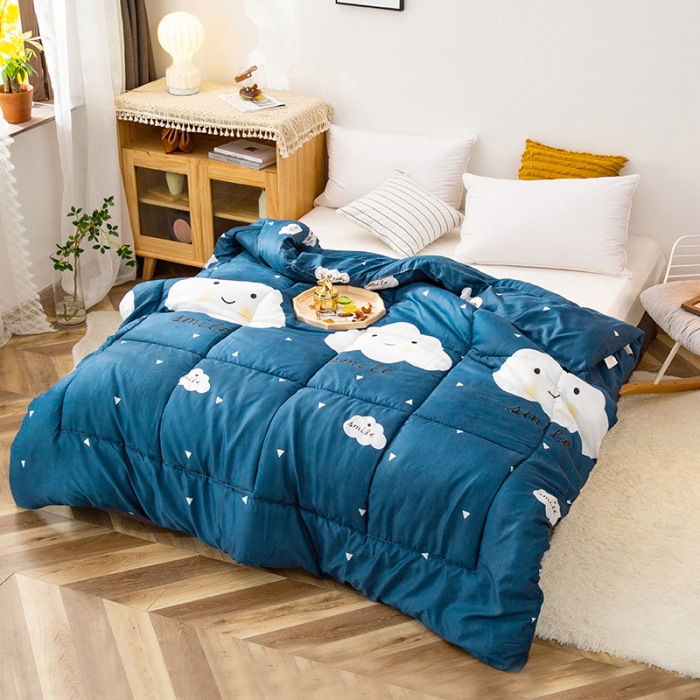 91家纺网 家纺一手货源 找家纺 畅销被业 2021新款印花冬被 阳光生活