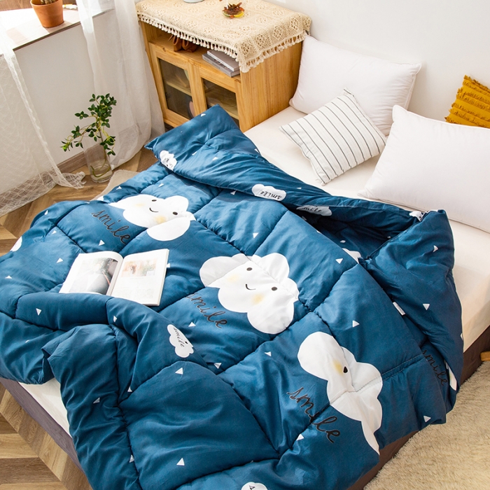 91家纺网 家纺一手货源 找家纺 畅销被业 2021新款印花冬被 阳光生活