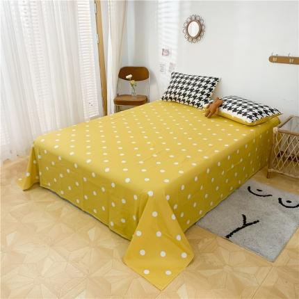 感遇 2021年春夏新品全棉单床单 律动