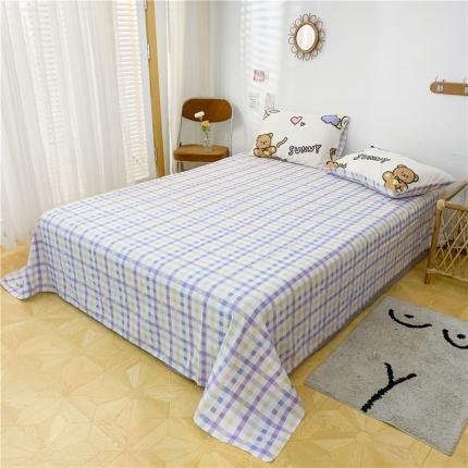 感遇 2021年春夏新品全棉单床单 调皮熊