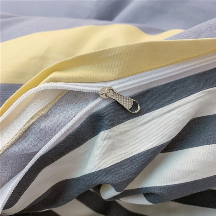 91家纺网 家纺一手货源 找家纺 感遇家纺 2021年春夏新品全棉四件套纯棉三件套 波浪纹