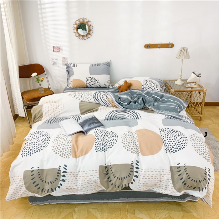 91家纺网 家纺一手货源 找家纺 感遇家纺 2021年春夏新品全棉四件套纯棉三件套 童年