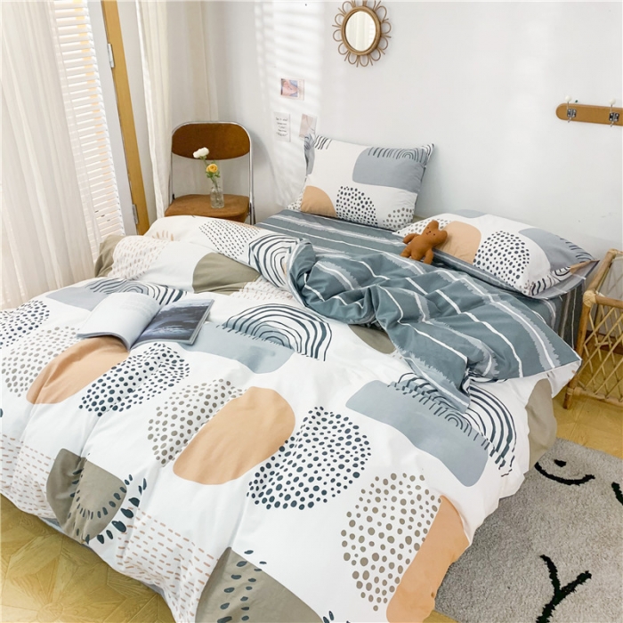 91家纺网 家纺一手货源 找家纺 感遇家纺 2021年春夏新品全棉四件套纯棉三件套 童年