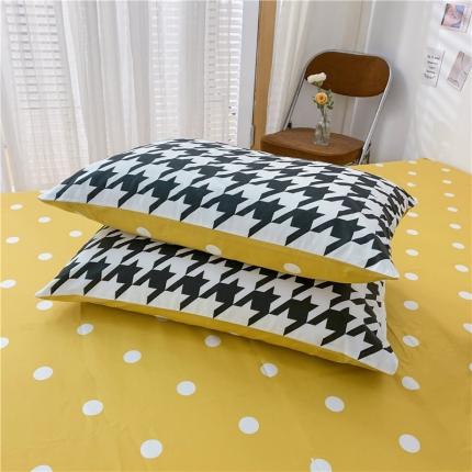 感遇家纺 2021新款春夏新品全棉单枕套 律动