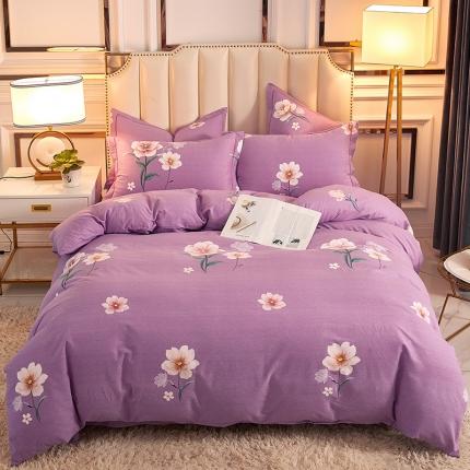 91家纺网 家纺一手货源 找家纺 （总）雲归梦 2020新款全棉加厚磨毛四件套