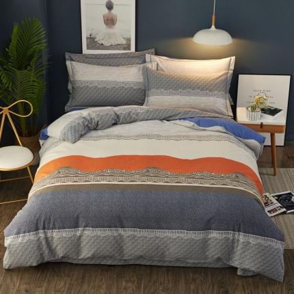 91家纺网 家纺一手货源 找家纺 （总）雲归梦 2020新款全棉加厚磨毛四件套