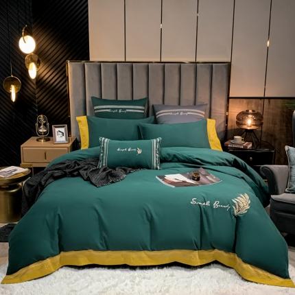 91家纺网 家纺一手货源 找家纺 （总）博纳 2020新款加厚生态全棉磨毛四件套—赛琳娜