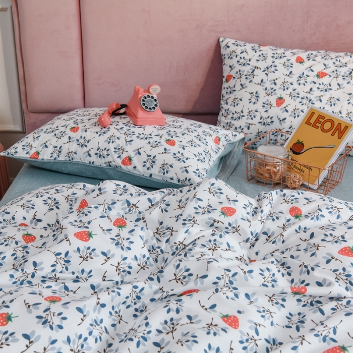 91家纺网 家纺一手货源 找家纺 捌月花颜系列全棉四件套 玲珑