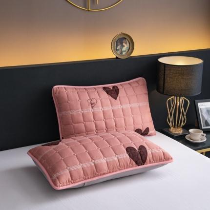 91家纺网 家纺一手货源 找家纺 防水夹棉枕套一对装双人枕套长枕套枕芯套心生活