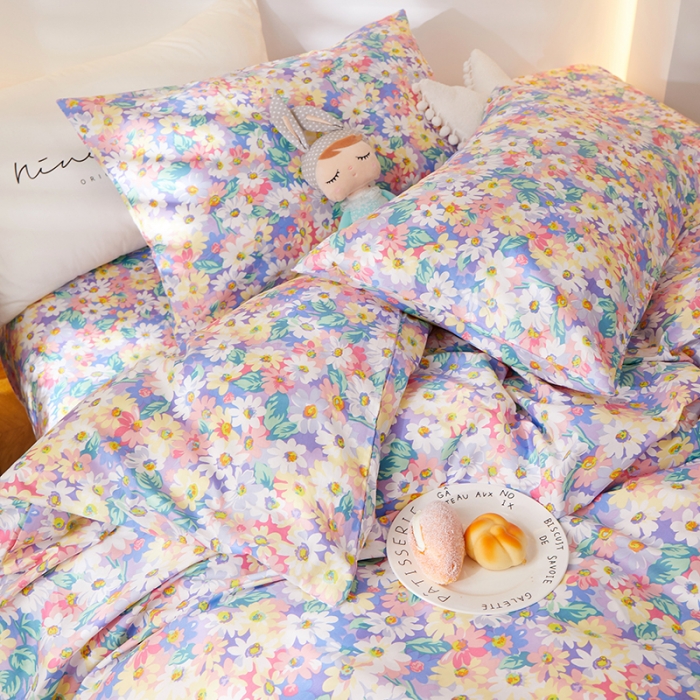 91家纺网 家纺一手货源 找家纺 （总）一米阳光 2021新款碎花款四件套