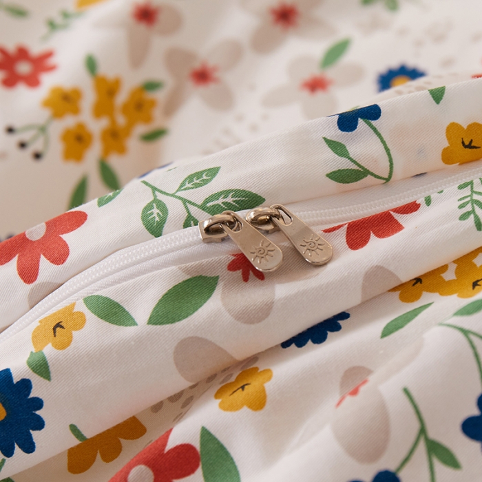 91家纺网 家纺一手货源 找家纺 一米阳光 2021新款碎花款四件套 花颜