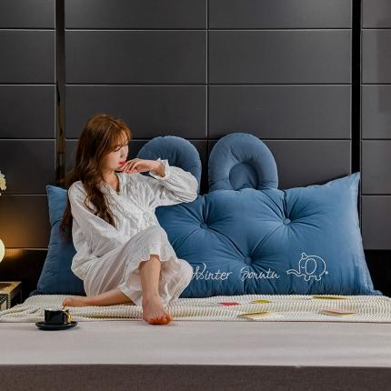 91家纺网 家纺一手货源 找家纺 （总）一兰 臻绒耳朵款床头靠垫靠枕可拆洗靠背榻垫-萌萌象系列