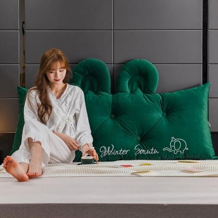 91家纺网 家纺一手货源 找家纺 （总）一兰 臻绒耳朵款床头靠垫靠枕可拆洗靠背榻垫-萌萌象系列