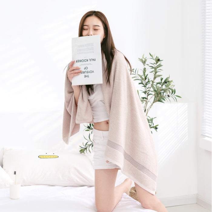 91家纺网 家纺一手货源 找家纺 （总）朴尔 2021新款全棉32股波浪纹系列毛巾浴巾