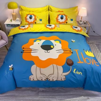 金爱家 2021新款13372大版全棉卡通四件套 辛巴