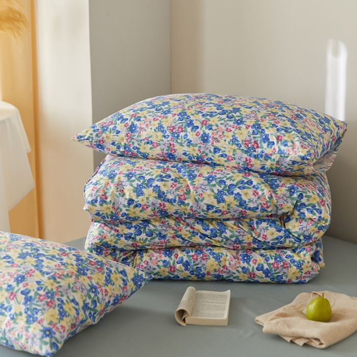 91家纺网 家纺一手货源 找家纺 窝米 2021新款全棉四件套花卉系列 幻境