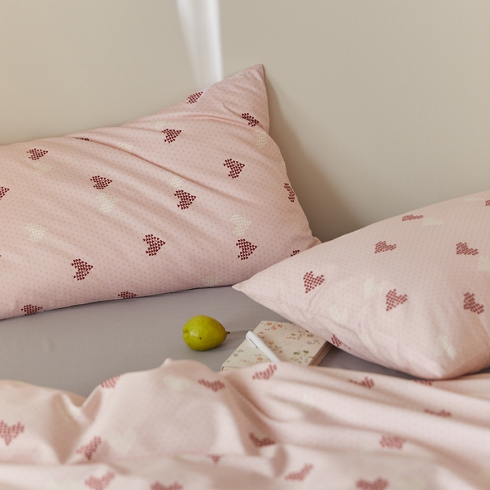 91家纺网 家纺一手货源 找家纺 窝米 2021新款全棉四件套花卉系列 简单爱