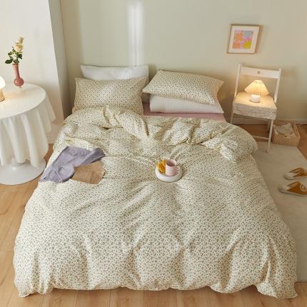 窝米 2021新款全棉四件套花卉系列 温语