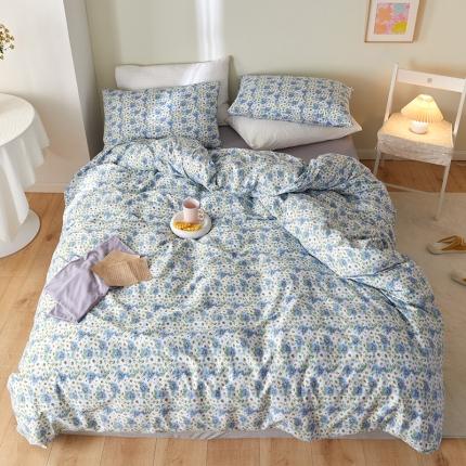 窝米 2021新款全棉四件套花卉系列 小雏菊