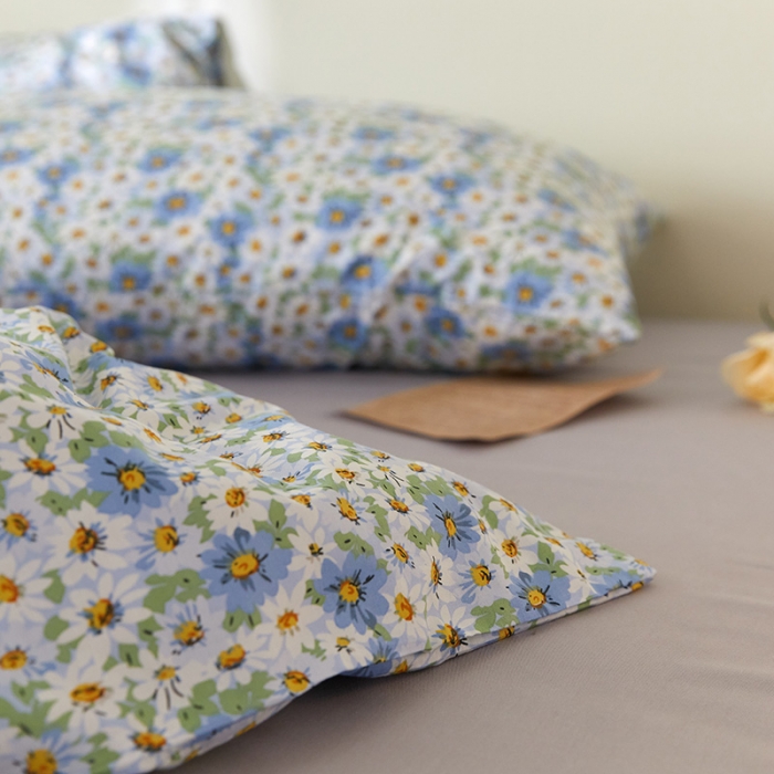 91家纺网 家纺一手货源 找家纺 窝米 2021新款全棉四件套花卉系列 小雏菊