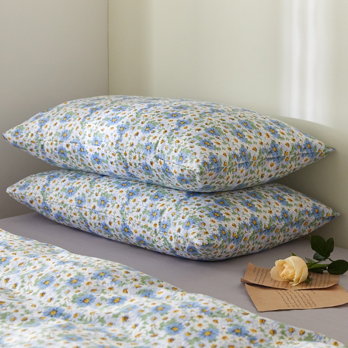 91家纺网 家纺一手货源 找家纺 窝米 2021新款全棉四件套花卉系列 小雏菊