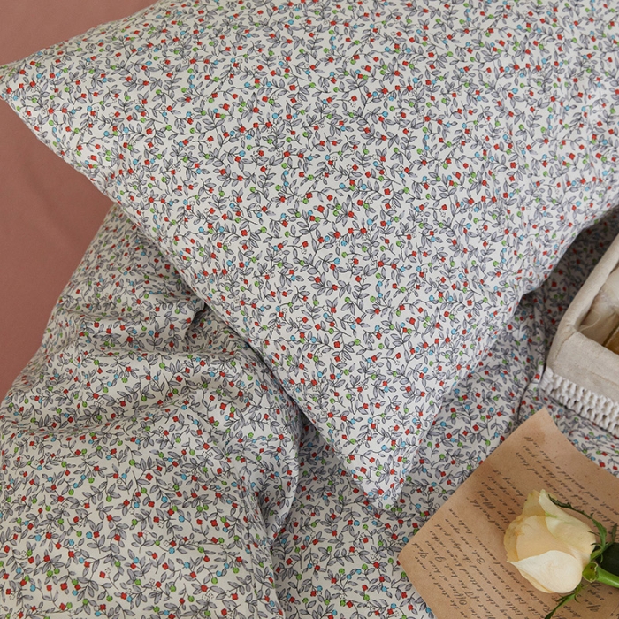 91家纺网 家纺一手货源 找家纺 窝米 2021新款全棉四件套花卉系列 叶叶